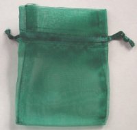 Large Sheer Hunter Green Gift Bag
